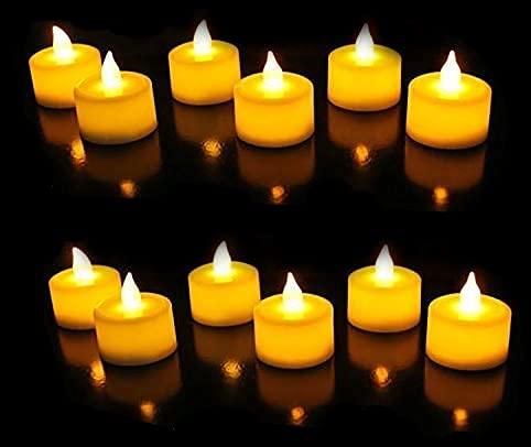 Battery Operated LED Candle Diya (Pack of 12)