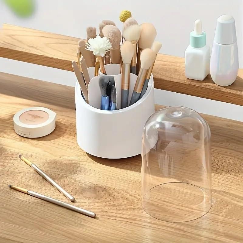 Makeup Brush Holder with Lid