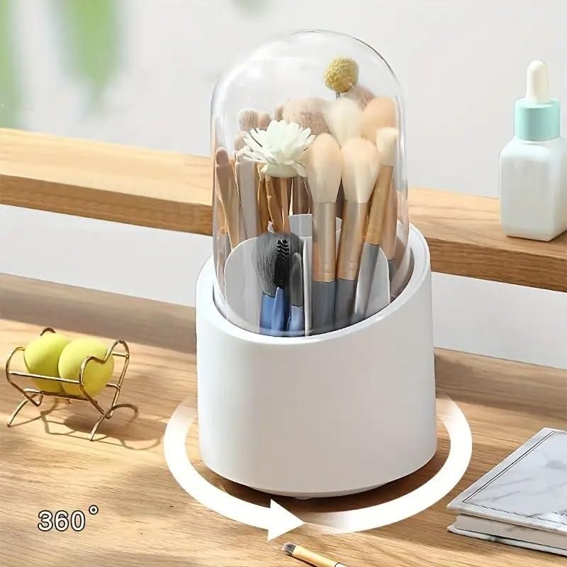 Makeup Brush Holder with Lid