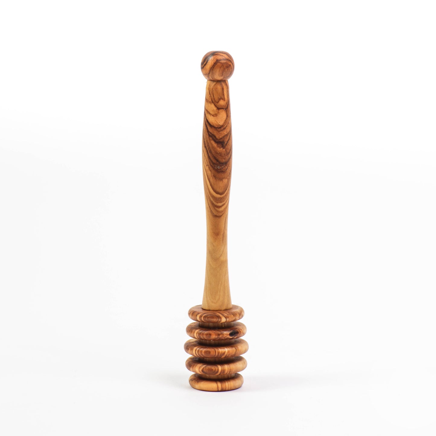 Handmade Olive Wood Honey Dipper | Eco-Friendly Honey Drizzler