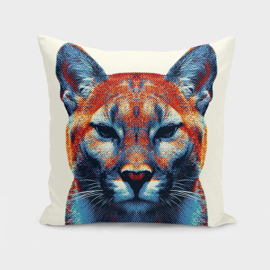 Cushion/Pillow - Colourful Puma