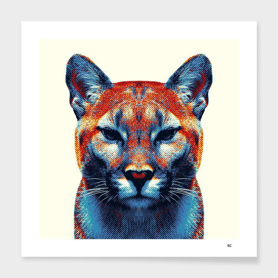 Cushion/Pillow - Colourful Puma